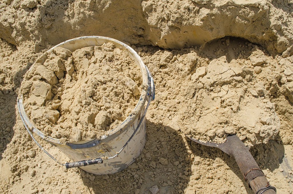 Ведро промытого песка чистого строительного без глины