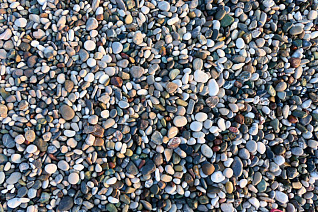 галька речная цветная