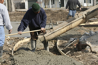 бетонирование дорожки