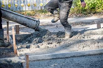 выгрузка бетона для строительства площадки выгрузка бетона для строительства площадки